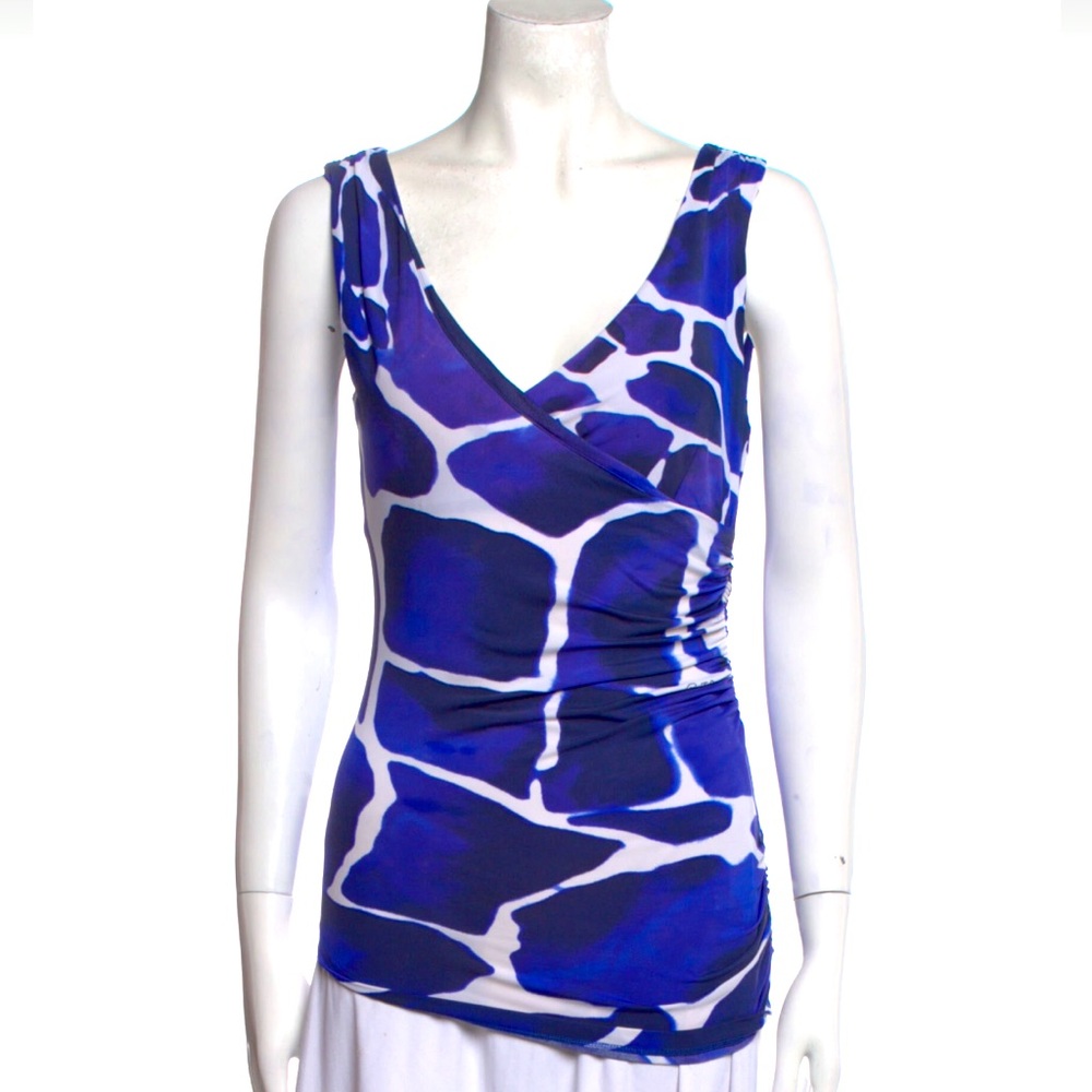 ROBERTO CAVALLI Vintage Giraffe Print Top